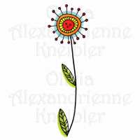 Retro Sunshine Flower