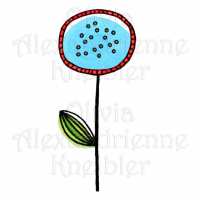 Retro Lots Of Dots Flower Preview