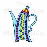 Curvy Stripes Teapot Preview
