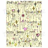 Yellow Words Dangles Paper Preview