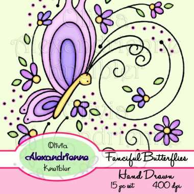 Fanciful Butterflies Set Preview 4