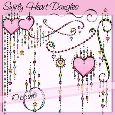 Swirly Heart Dangles Preview 2