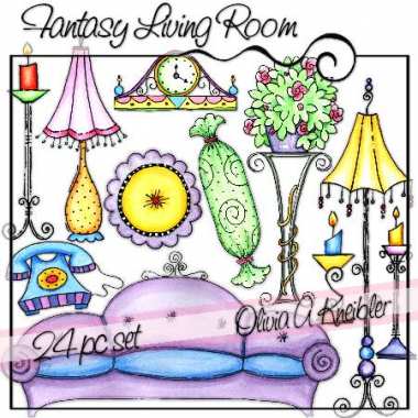 Fantasy Living Room Set Preview 3