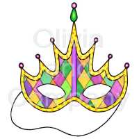 Mardi Gras Crown Mask Preview