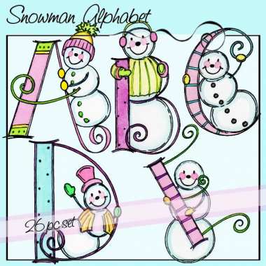 Snowman Alphabet Preview 6