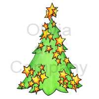 Christmas Tree With Stars Preview