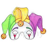 Mardi Gras Jester Mask Preview