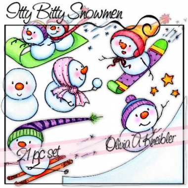 Itty Bitty Snowmen Set Preview 2