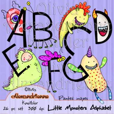 Little Monsters Alphabet Preview 3