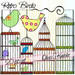 Retro Birds Set Preview