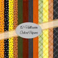 Halloween Colors Papers Set Preview